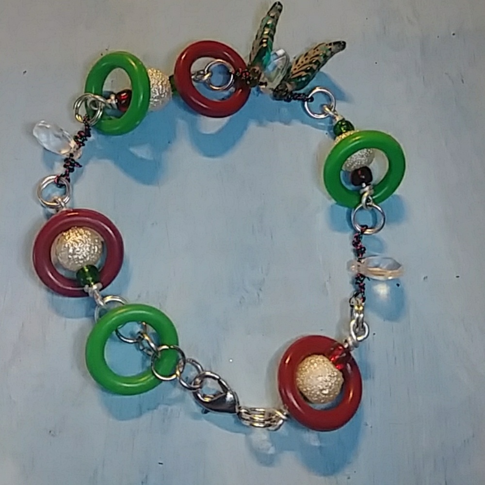 Handmade Christmas bracelet
